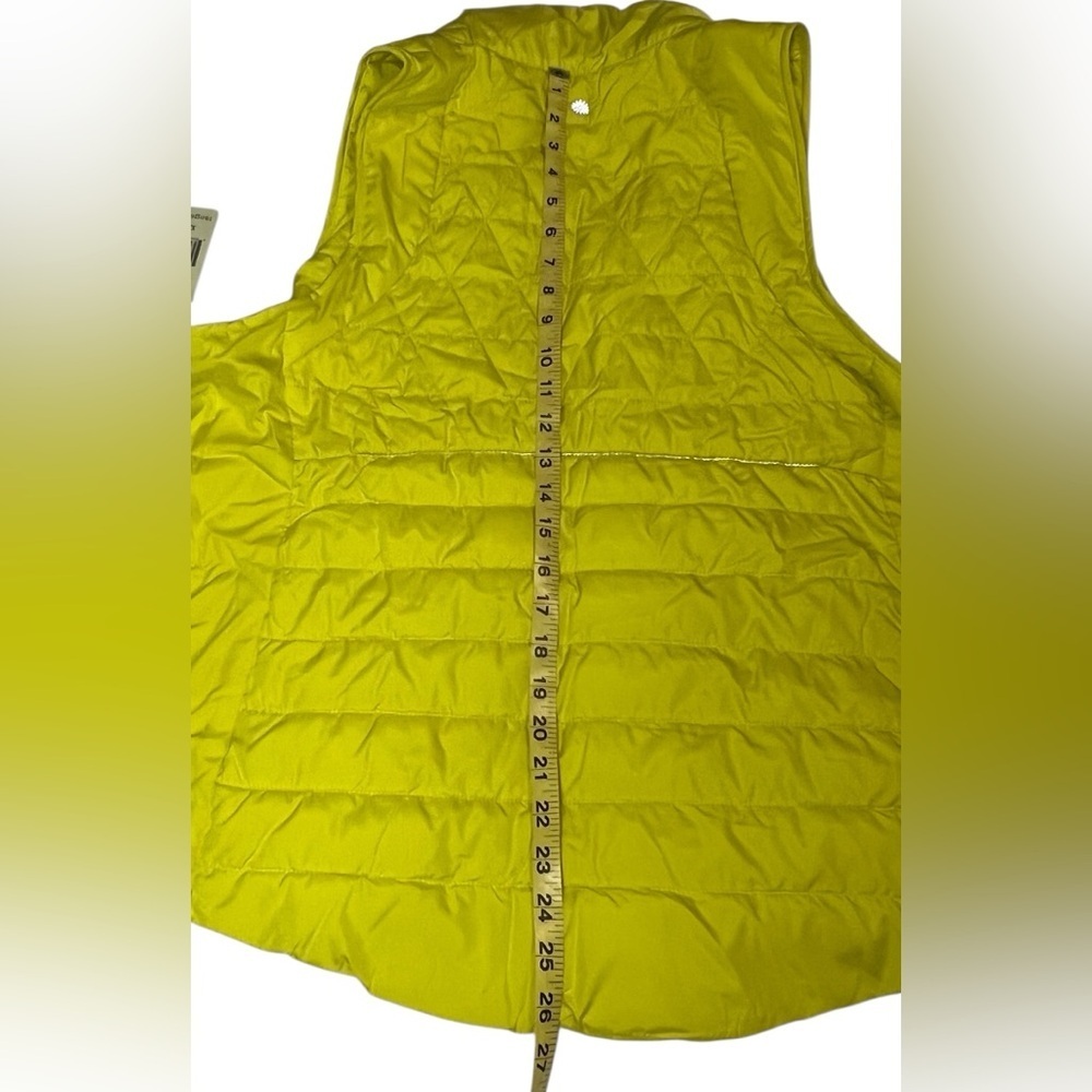 TANGERINE NWT Women's 2XL Yellow Active Quilted Puffer Vest 2 position zipper - Picture 4 of 10